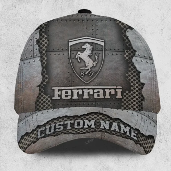 Ferrari Cap for Car Lovers, Customized Name Hat All Over Print VPCP2461152731