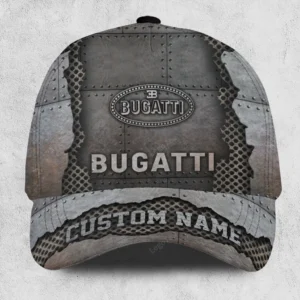 Bugatti Black Cap, Customized Name Hat All Over Print