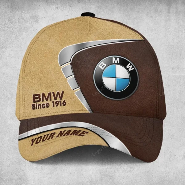 BMW Black Cap, Personalized Hat All Over Printed