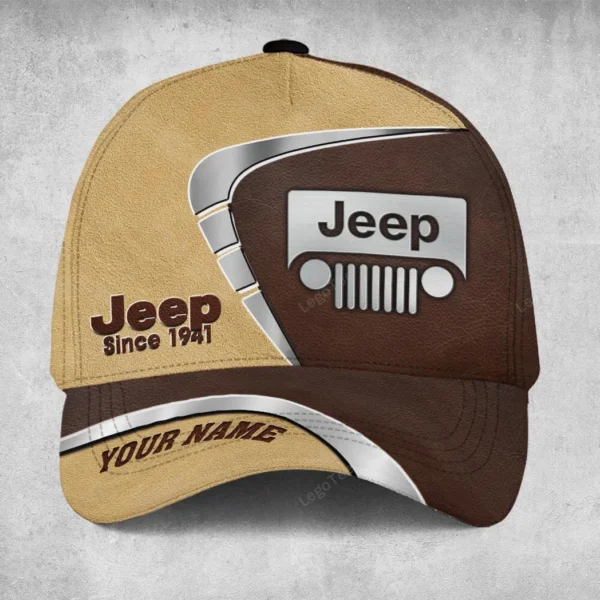 Jeep Cap for Car Lovers, Customized Name Hat All Over Print