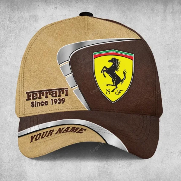 Ferrari Cap for Car Lovers, All-Over Printed Customized Hat