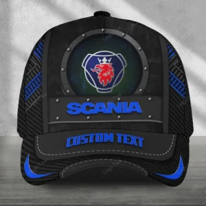 Scania Black Cap, Customized Name Hat All Over Print