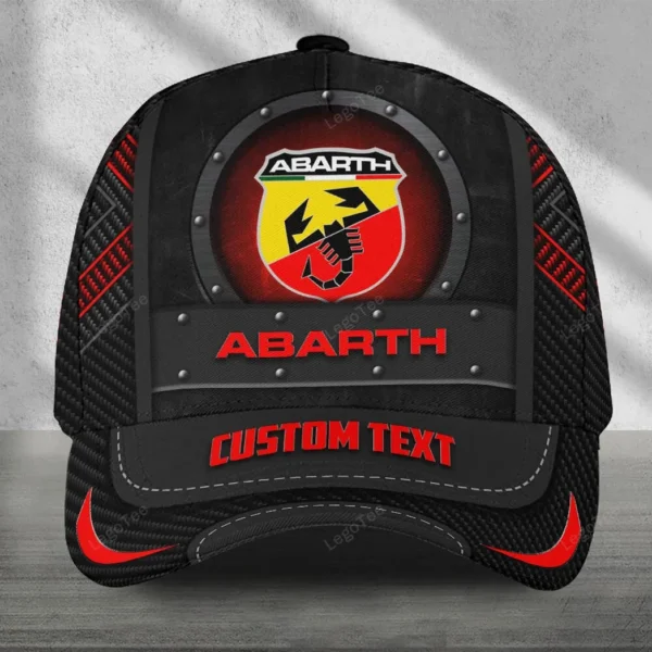 Abarth Classic Cap, All-Over Printed Customized Hat for Car Lovers