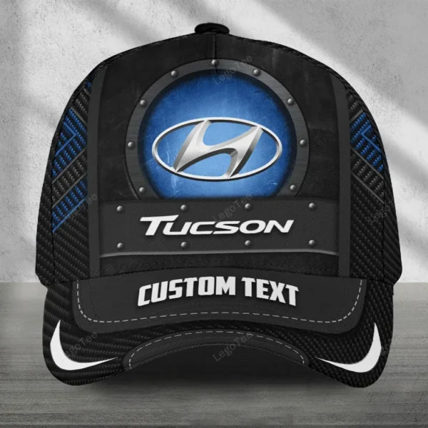 Hyundai tucson Black Cap, Hat All Over Print