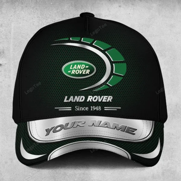 Land-Rover Black Cap, All-Over Printed Customized Hat