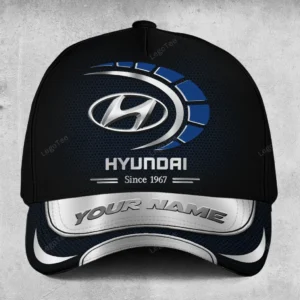 Hyundai Classic Cap, Customized Name Hat All Over Print