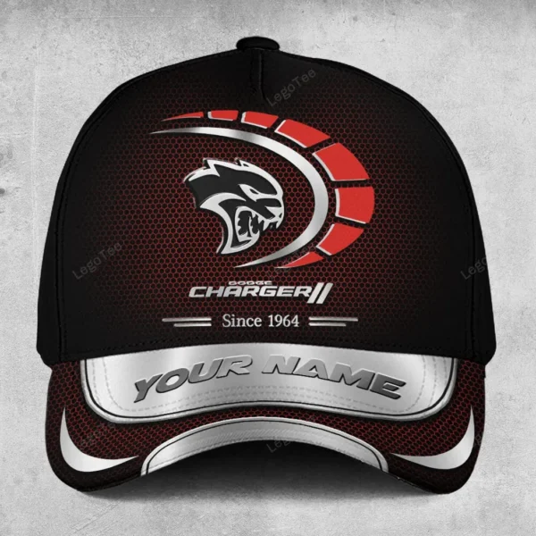 Dodge charger Black Cap, Personalized Hat All Over Printed