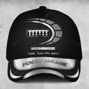 Hummer Black Cap, All-Over Printed Customized Hat