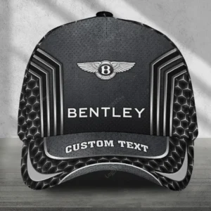 Bentley Black Cap, Customized Name Hat All Over Print