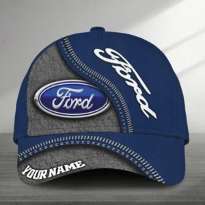 Ford Black Cap, Customized Name Hat All Over Print