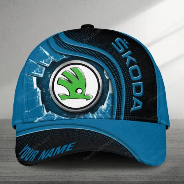 Personalized Skoda Baseball Cap, Customized Name Hat All Over Print