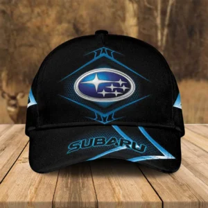 Subaru black Classic Cap, All-Over Printed Customized Hat for Car Lovers