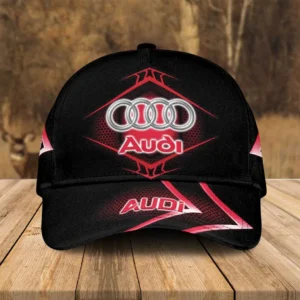 Audi red black Classic Cap, Personalized Hat All Over Printed