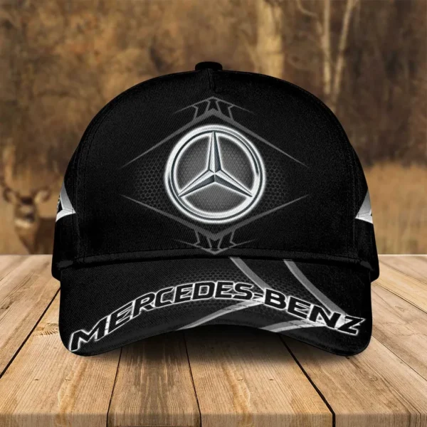 Mercedes-Benz black Black Cap, Hat All Over Print