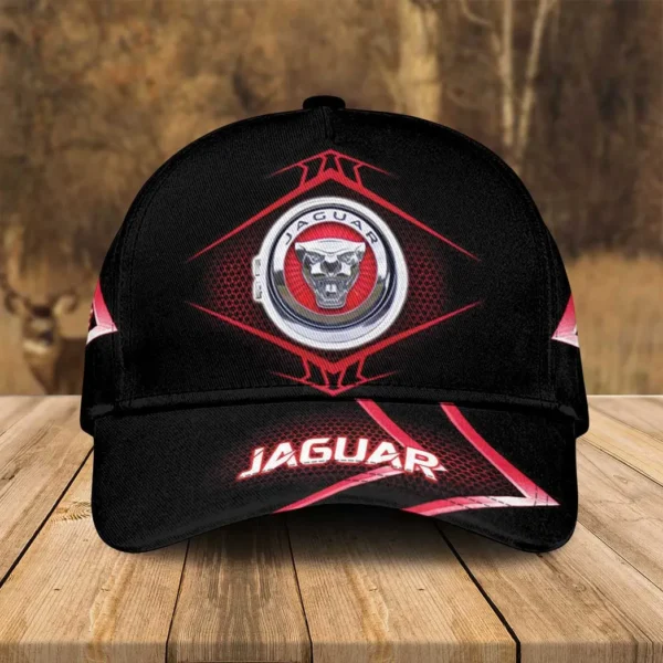 Jaguar Cars Black Cap, Personalized Hat All Over Printed