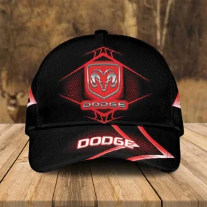 Dodge car Black Cap, Hat All Over Print