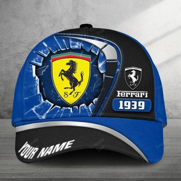 Ferrari Baseball Cap, Customized Name Hat All Over Print VPCP2461153236