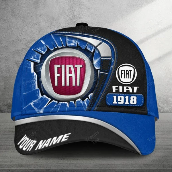 Fiat Cap for Car Lovers, Customized Name Hat All Over Print