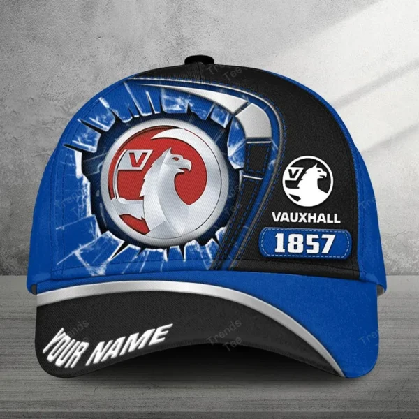 Vauxhall Black Cap, Customized Name Hat All Over Print