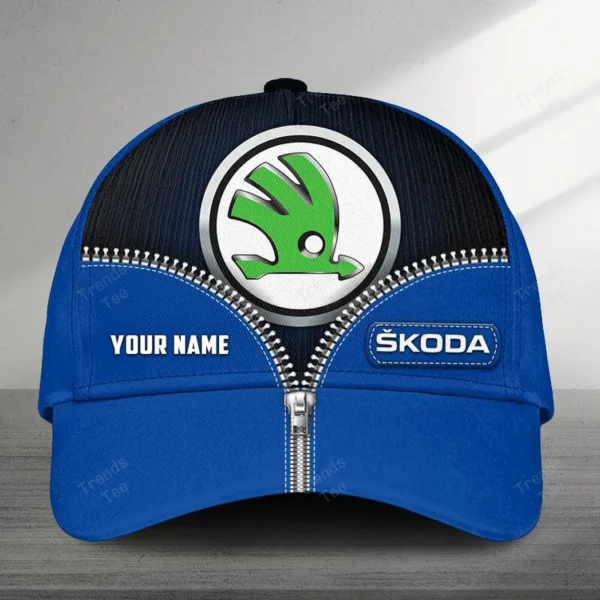 Skoda Black Cap, Personalized Hat All Over Printed