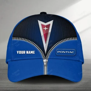 Pontiac Black Cap, Customized Name Hat All Over Print