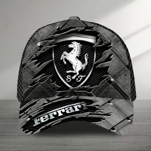 Ferrari Black Cap, Hat All Over Print