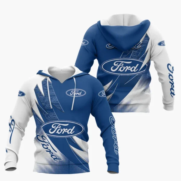 Ford Hoodie Shirt, Car All Over Print Hoodie Shirt