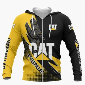 Caterpillar Inc Zipper Hoodie Shirt, Car Style Classic Zipper Hoodie Shirt