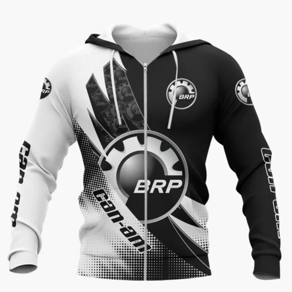 BRP Can am Zipper Hoodie Shirt, Car Style Classic Zipper Hoodie Shirt