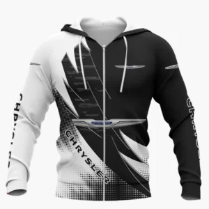 Chrysler Zipper Hoodie Shirt, Car Style Classic Zipper Hoodie Shirt