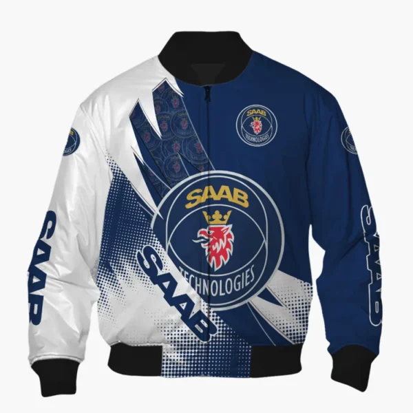 Saab Automobile Bomber Jacket, All Over Prints Bomber