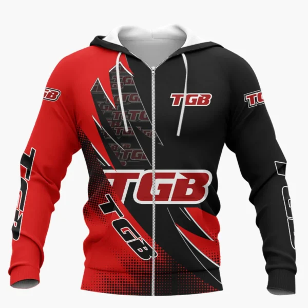 TGB Motorcyles Zipper Hoodie Shirt, Car Style Classic Zipper Hoodie Shirt