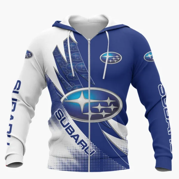 Subaru Zipper Hoodie Shirt, Car Style Classic Zipper Hoodie Shirt