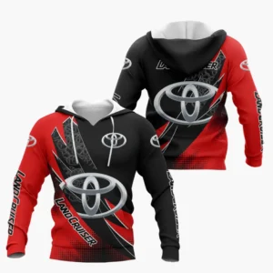 Toyota Land Cruiser Hoodie Shirt, Car All Over Print Hoodie Shirt