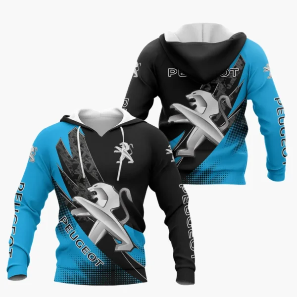 Peugeot Hoodie Shirt, Car All Over Print Hoodie Shirt