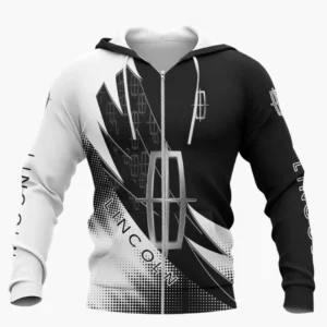 Lincoln Zipper Hoodie Shirt, Car Style Classic Zipper Hoodie Shirt