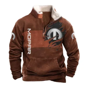 Mopar Half Zip Fur Collar Hoodie