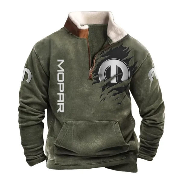 Mopar Half Zip Fur Collar Hoodie