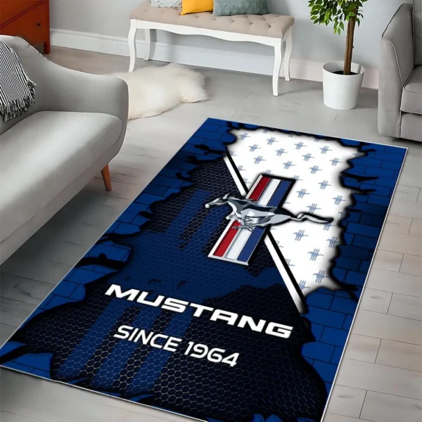 Ford Mustang Super Cars H2RUG0813245764 Area Rug, Carpet Floor Decor Home