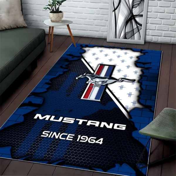 Ford Mustang Super Cars H2RUG0813245764 Area Rug, Carpet Floor Decor Home