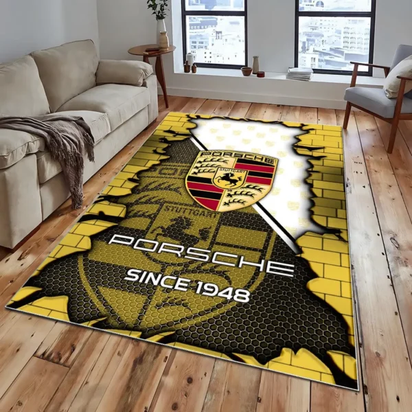 Porsche Super Cars H2RUG0813245766 Area Rug, Carpet Floor Decor Home