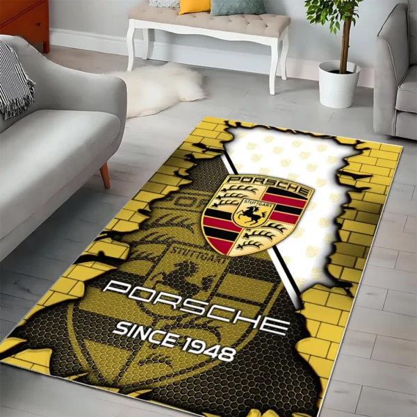 Porsche Super Cars H2RUG0813245766 Area Rug, Carpet Floor Decor Home