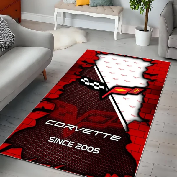 Corvette C6 Super Cars H2RUG0813245769 Area Rug, Carpet Floor Decor Home