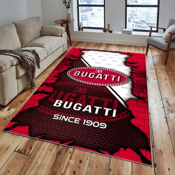 Bugatti Super Cars H2RUG0813245772 Area Rug, Carpet Floor Decor Home