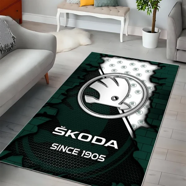 Skoda Super Cars H2RUG0813245791 Area Rug, Carpet Floor Decor Home