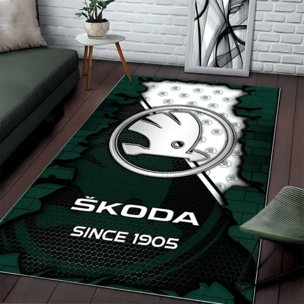 Skoda Super Cars H2RUG0813245791 Area Rug, Carpet Floor Decor Home