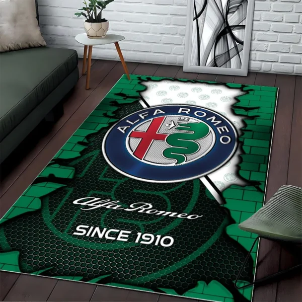 Alfa Romeo Super Cars H2RUG0813245794 Area Rug, Carpet Floor Decor Home