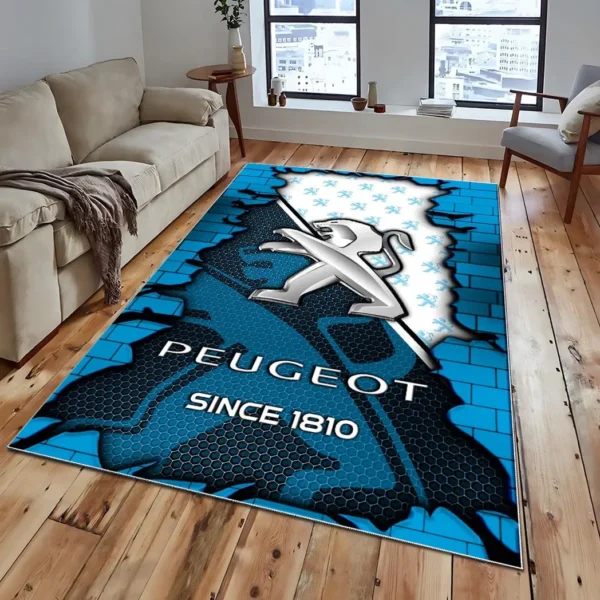 Peugeot Super Cars H2RUG0813245797 Area Rug, Carpet Floor Decor Home