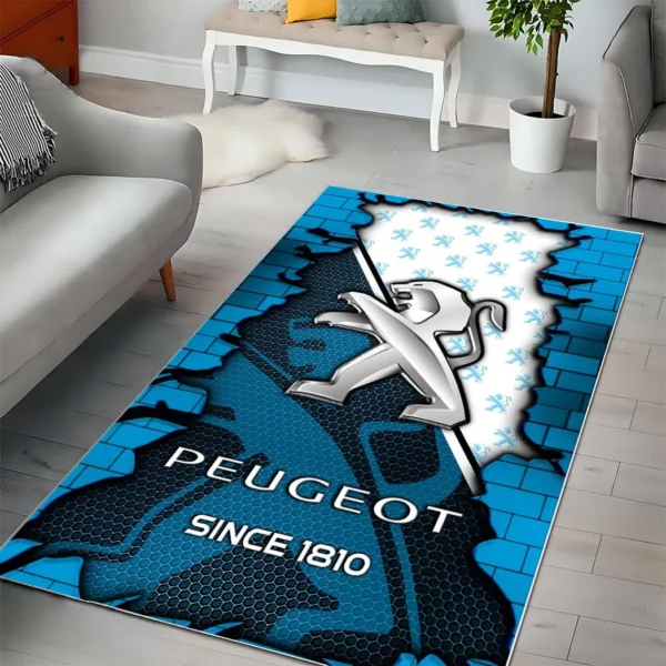 Peugeot Super Cars H2RUG0813245797 Area Rug, Carpet Floor Decor Home