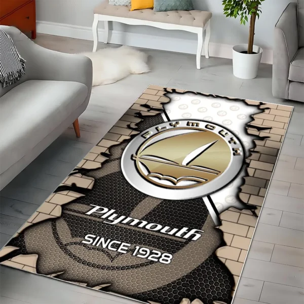 Plymouth Super Cars H2RUG0813245811 Area Rug, Carpet Floor Decor Home